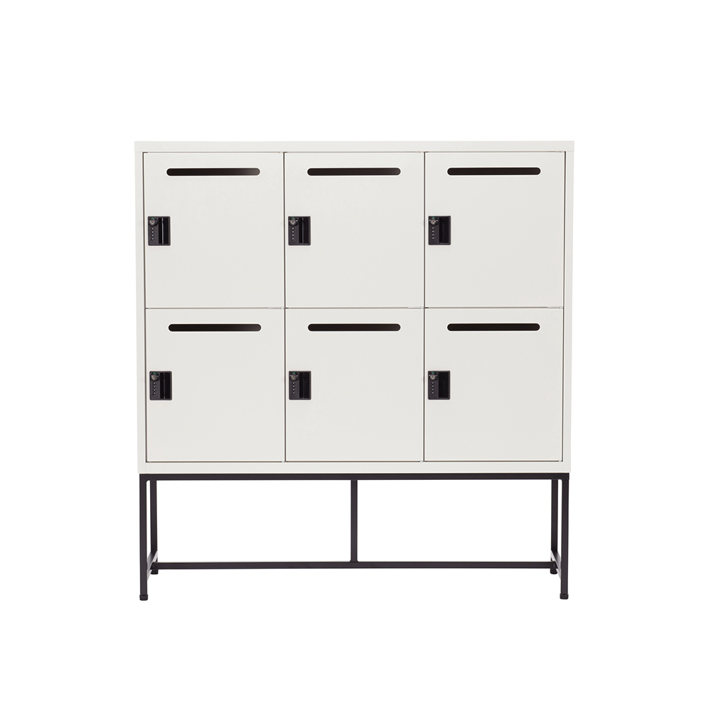 Work Plus FLEX-WIZ STORAGE 6DOOR White ＋ LEG 1170 / Work Plus（ワークプラス） / オフィスロッカー・オフィス書庫・オフィスラック / WKP10102_dt_05.jpg