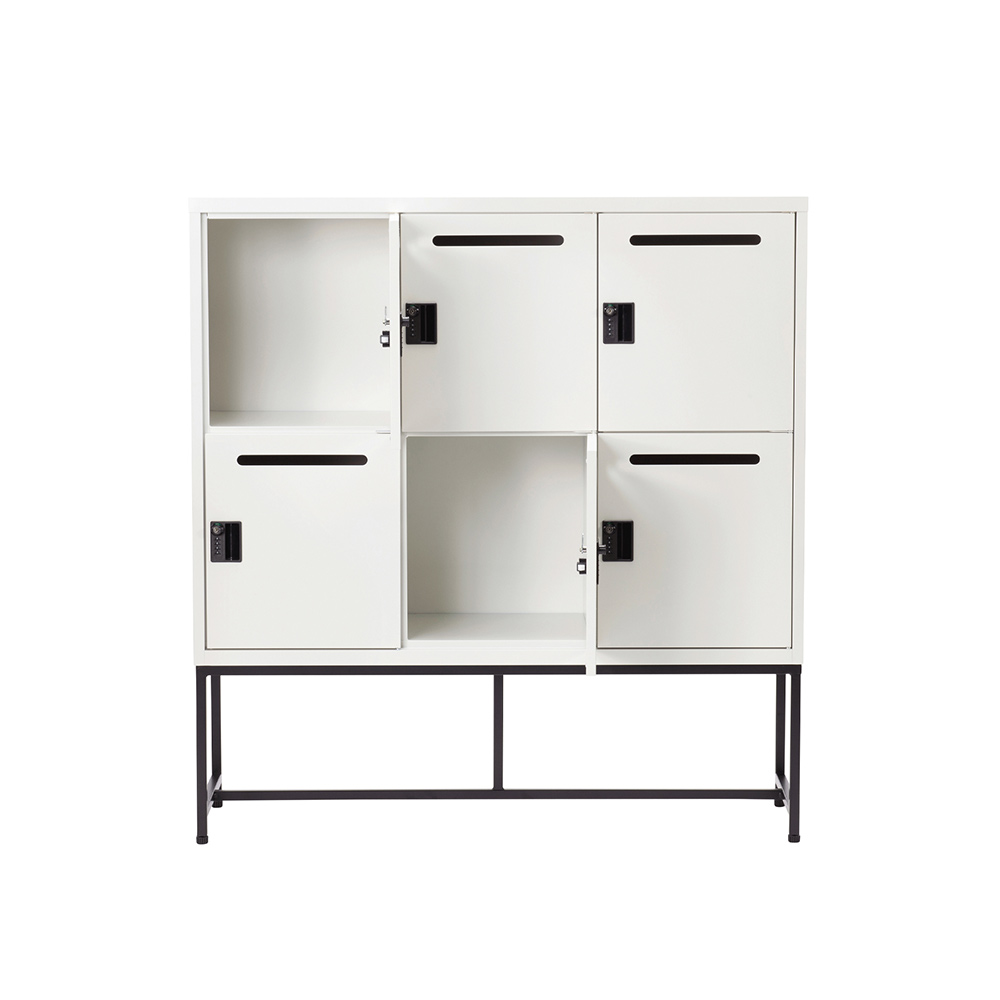 Work Plus FLEX-WIZ STORAGE 6DOOR White ＋ LEG 1170 / Work Plus（ワークプラス） / オフィスロッカー・オフィス書庫・オフィスラック / WKP10102_dt_08.jpg