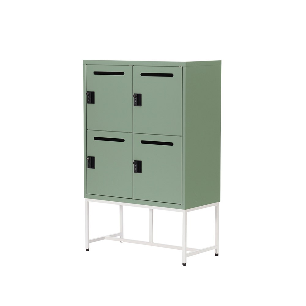 Work Plus FLEX-WIZ STORAGE 4DOOR Olive ＋ LEG 790 / Work Plus（ワークプラス） / オフィスロッカー・オフィス書庫・オフィスラック / WKP10103WHT_ma.jpg