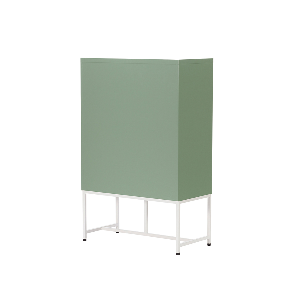 Work Plus FLEX-WIZ STORAGE 4DOOR Olive ＋ LEG 790 / Work Plus（ワークプラス） / オフィスロッカー・オフィス書庫・オフィスラック / WKP10103_dt_07.jpg