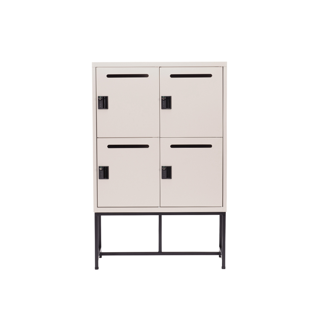 Work Plus FLEX-WIZ STORAGE 4DOOR Greige ＋ LEG 790 / Work Plus（ワークプラス） / オフィスロッカー・オフィス書庫・オフィスラック / WKP10104_dt_05.jpg