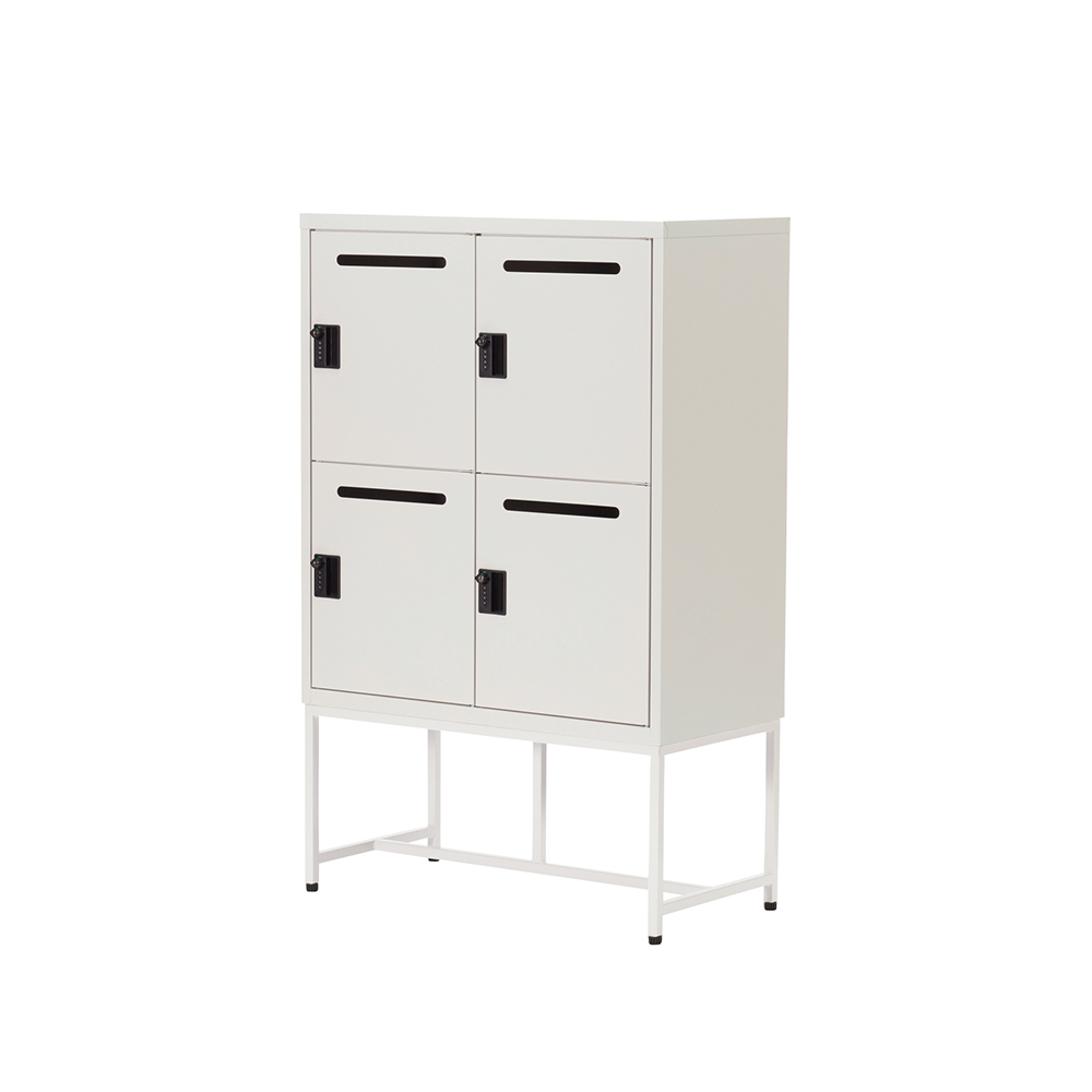 Work Plus FLEX-WIZ STORAGE 4DOOR White ＋ LEG 790 / Work Plus（ワークプラス） / オフィスロッカー・オフィス書庫・オフィスラック / WKP10106WHT_ma.jpg