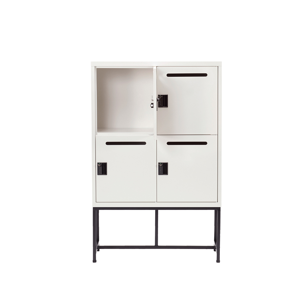 Work Plus FLEX-WIZ STORAGE 4DOOR White ＋ LEG 790 / Work Plus（ワークプラス） / オフィスロッカー・オフィス書庫・オフィスラック / WKP10106_dt_04.jpg