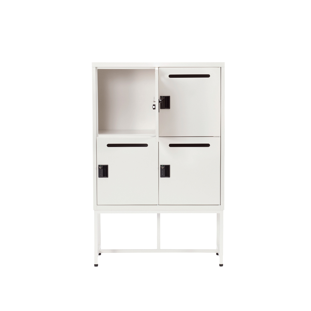 Work Plus FLEX-WIZ STORAGE 4DOOR White ＋ LEG 790 / Work Plus（ワークプラス） / オフィスロッカー・オフィス書庫・オフィスラック / WKP10106_dt_08.jpg