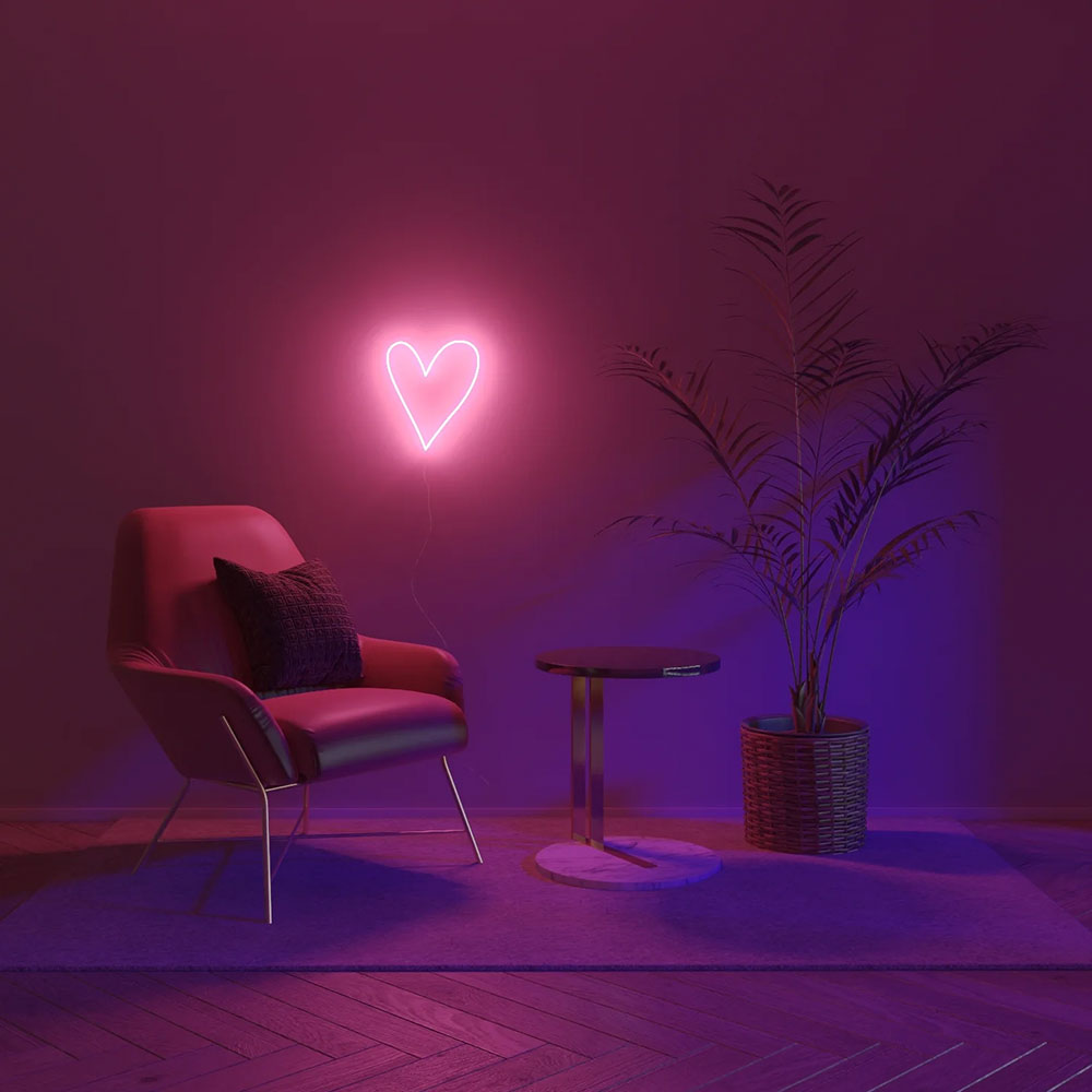 Icon Big Pink Heart_Yellowpop LEDネオンサイン / Yellowpop（イエローポップ） / スタンドライト・フロアライト・フロアスタンド / YEP10001_dt_02.jpg