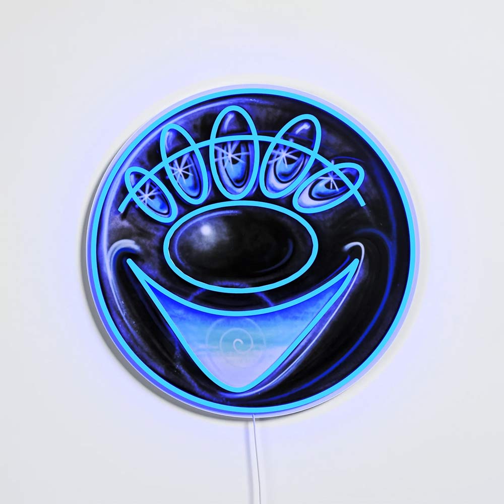 FUNZ INSIDE TOO X KENNY SCHARF_Yellowpop LEDネオンサイン / Yellowpop（イエローポップ） / スタンドライト・フロアライト・フロアスタンド / YEP10007BLU_ma.jpg