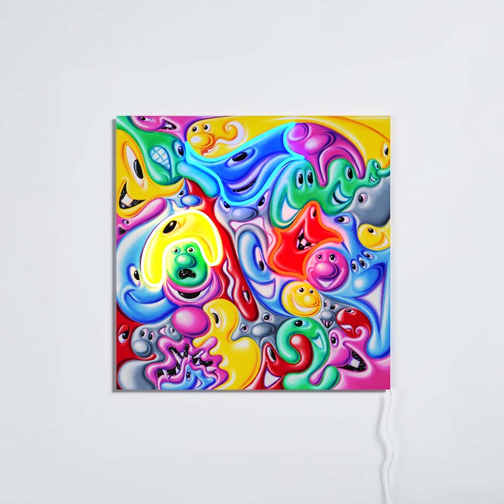 FACES IN PLACES X KENNY SCHARF_Yellowpop LEDネオンサイン / Yellowpop（イエローポップ） / スタンドライト・フロアライト・フロアスタンド / YEP10009MLT_ma.jpg