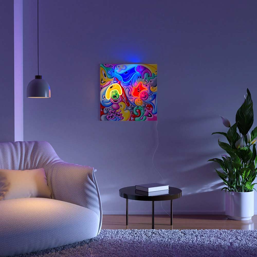 FACES IN PLACES X KENNY SCHARF_Yellowpop LEDネオンサイン / Yellowpop（イエローポップ） / スタンドライト・フロアライト・フロアスタンド / YEP10009_dt_04.jpg