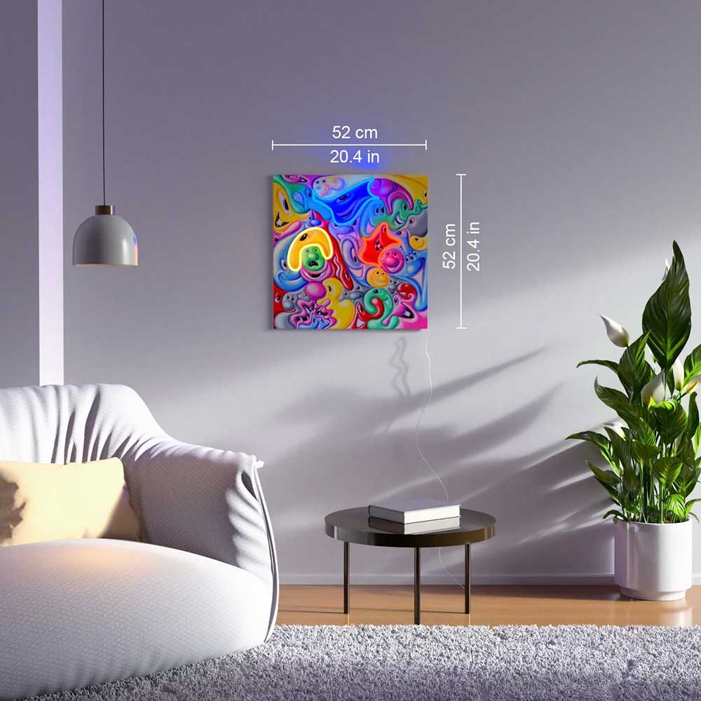 FACES IN PLACES X KENNY SCHARF_Yellowpop LEDネオンサイン / Yellowpop（イエローポップ） / スタンドライト・フロアライト・フロアスタンド / YEP10009_dt_05.jpg