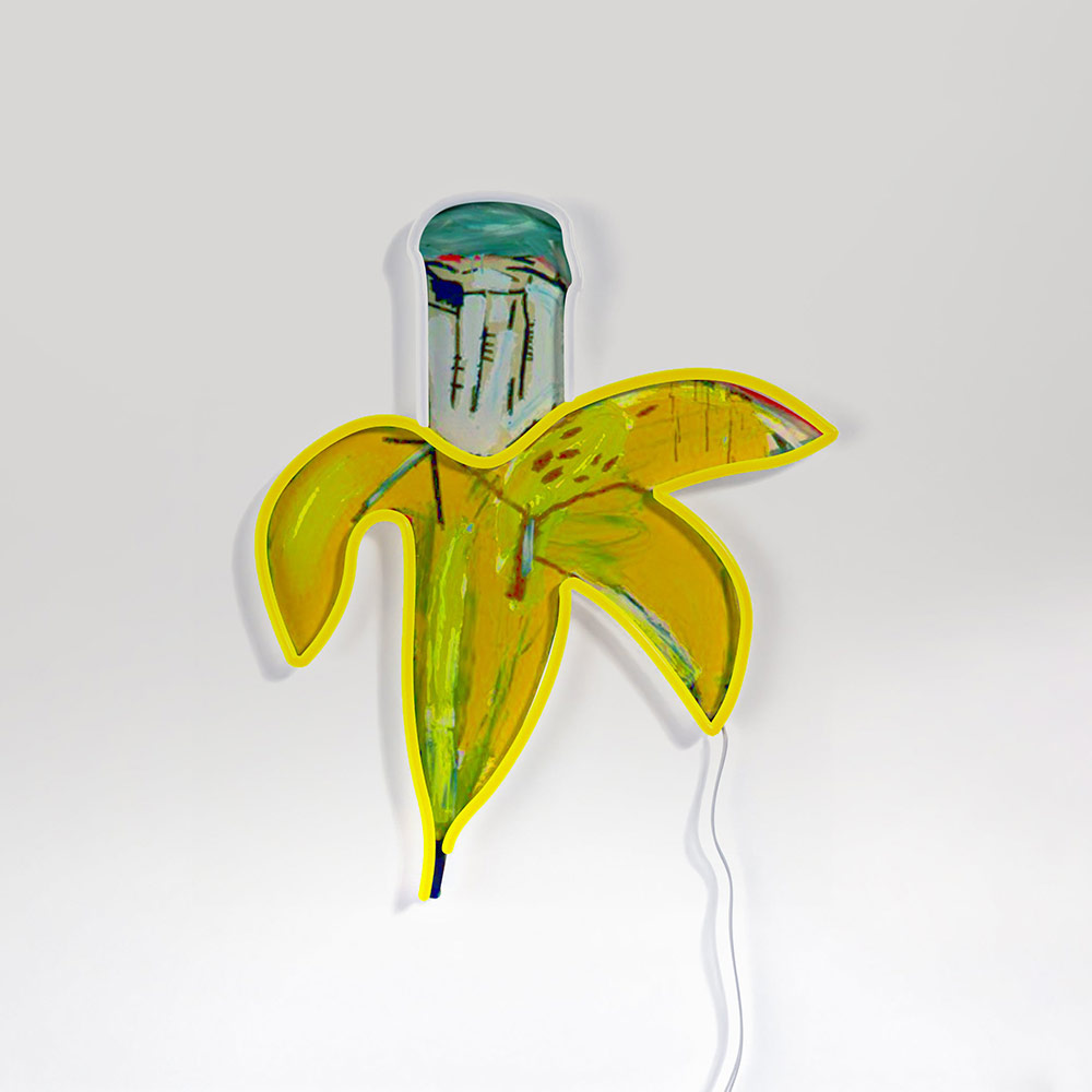 Jean Michel Basquiat Banana_Yellowpop LEDネオンサイン / Yellowpop（イエローポップ） / スタンドライト・フロアライト・フロアスタンド / YEP10011YEL_ma.jpg