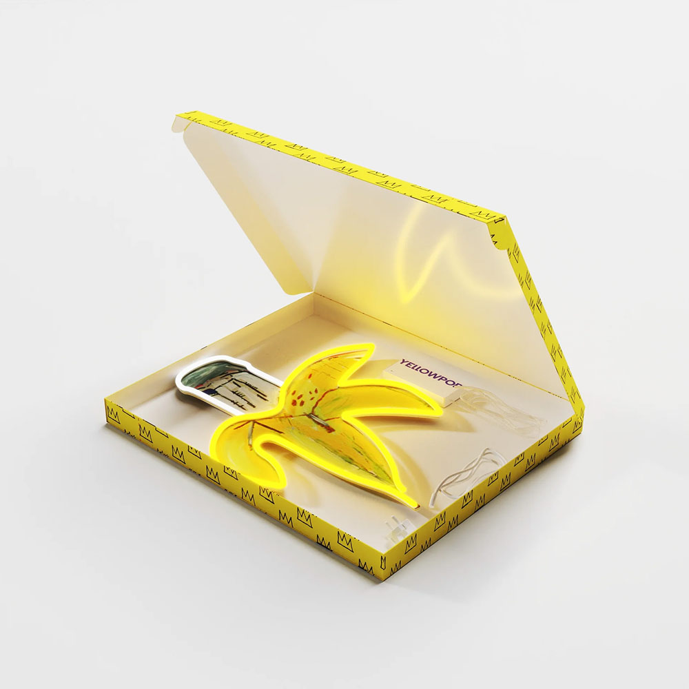 Jean Michel Basquiat Banana_Yellowpop LEDネオンサイン / Yellowpop（イエローポップ） / スタンドライト・フロアライト・フロアスタンド / YEP10011_dt_02.jpg