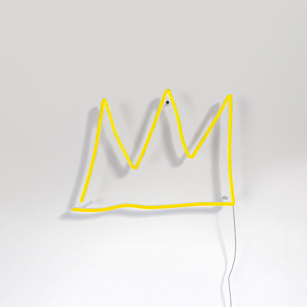 Jean Michel Basquiat Crown_Yellowpop LEDネオンサイン / Yellowpop（イエローポップ） / スタンドライト・フロアライト・フロアスタンド / YEP10012YEL_ma.jpg