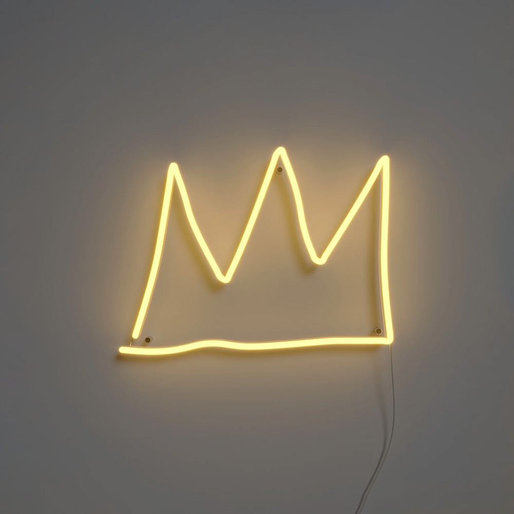 Jean Michel Basquiat Crown_Yellowpop LEDネオンサイン / Yellowpop（イエローポップ） / スタンドライト・フロアライト・フロアスタンド / YEP10012_dt_01.jpg