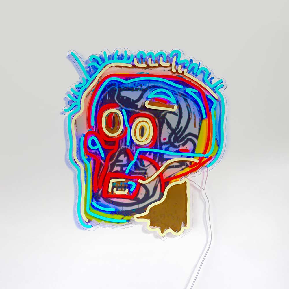 Jean Michel Basquiat Face_Yellowpop LEDネオンサイン / Yellowpop（イエローポップ） / スタンドライト・フロアライト・フロアスタンド / YEP10013MLT_ma.jpg