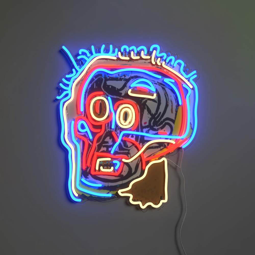 Jean Michel Basquiat Face_Yellowpop LEDネオンサイン / Yellowpop（イエローポップ） / スタンドライト・フロアライト・フロアスタンド / YEP10013_dt_01.jpg