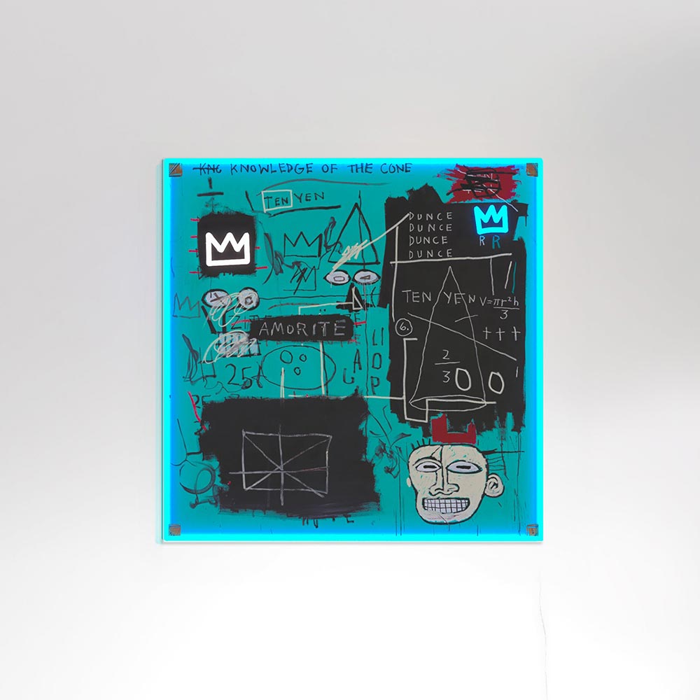 Jean Michel Basquiat Equals Pie_Yellowpop LEDネオンサイン / Yellowpop（イエローポップ） / スタンドライト・フロアライト・フロアスタンド / YEP10014BLU_ma.jpg