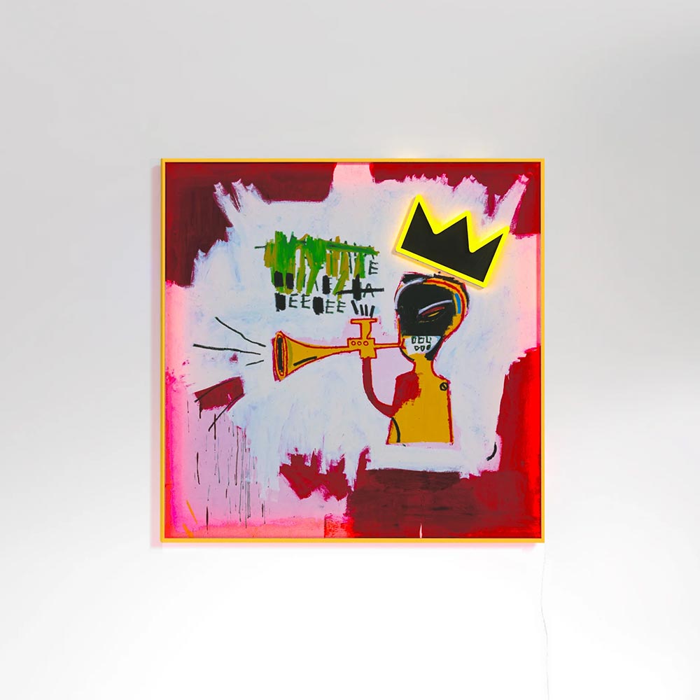 Jean Michel Basquiat Trumpet_Yellowpop LEDネオンサイン / Yellowpop（イエローポップ） / スタンドライト・フロアライト・フロアスタンド / YEP10018RED_ma.jpg