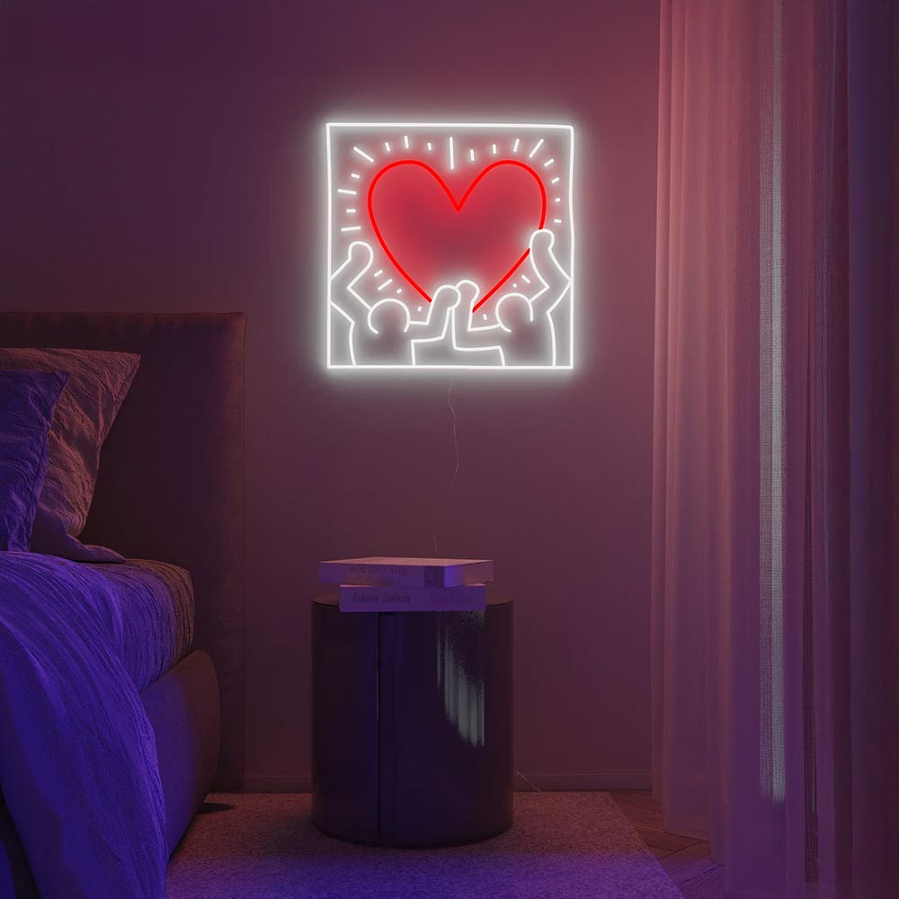 Keith Haring Radiant Heart_Yellowpop LEDネオンサイン / Yellowpop（イエローポップ） / スタンドライト・フロアライト・フロアスタンド / YEP10021_dt_06.jpg