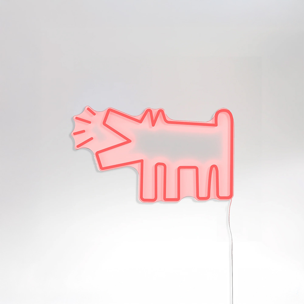 Keith Haring Barking Dog_Yellowpop LEDネオンサイン / Yellowpop（イエローポップ） / スタンドライト・フロアライト・フロアスタンド / YEP10024RED_ma.jpg