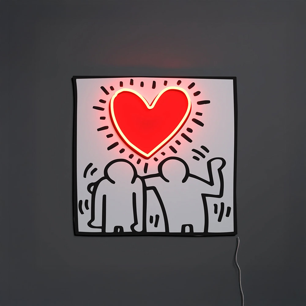 Keith Haring Love People_Yellowpop LEDネオンサイン / Yellowpop（イエローポップ） / スタンドライト・フロアライト・フロアスタンド / YEP10027_dt_01.jpg