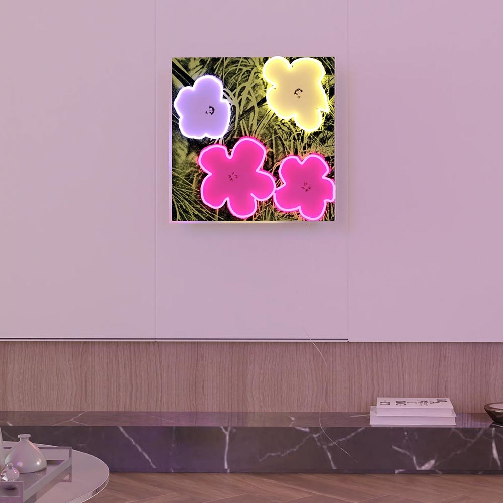Andy Warhol Flowers 2.0_Yellowpop LEDネオンサイン / Yellowpop（イエローポップ） / スタンドライト・フロアライト・フロアスタンド / YEP10036_dt_02.jpg
