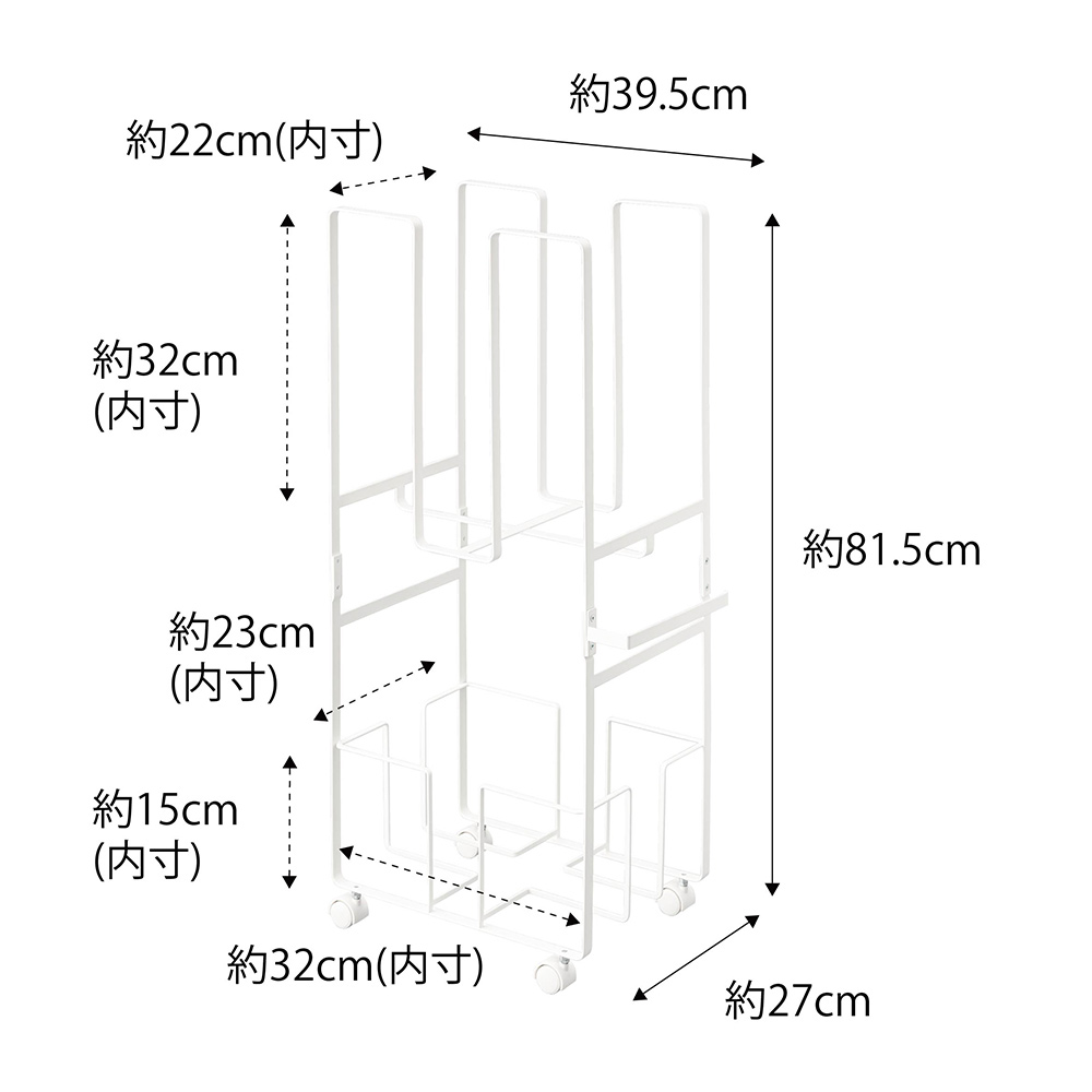 tower ダンボール&amp;新聞ストッカー / Yamazaki（ヤマザキ） / その他インテリア雑貨 / YMZ10101_dt_17.jpg