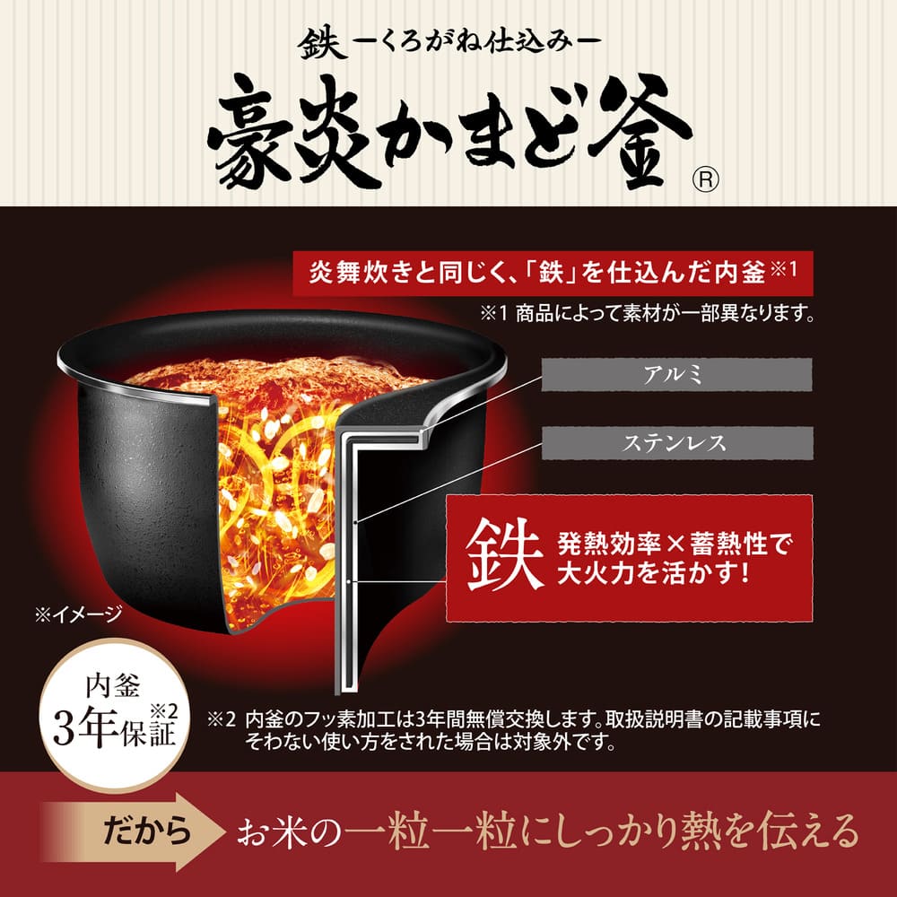 豪熱大火力 圧力IH炊飯ジャー 5.5合炊き NW-WB10_ZOJIRUSHI / ZOJIRUSHI（ゾウジルシ） / 炊飯器 / ZJS10043_dt_04.jpg