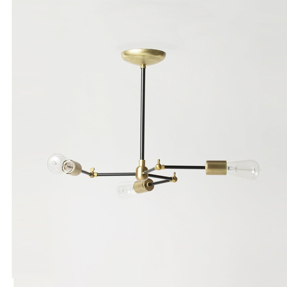 アクメファニチャーSOLID BRASS LAMP 3ARM / BLACK 予約》SOLID BRASS LAMP 3ARM 45 BLACK ソリッドブラスランプ