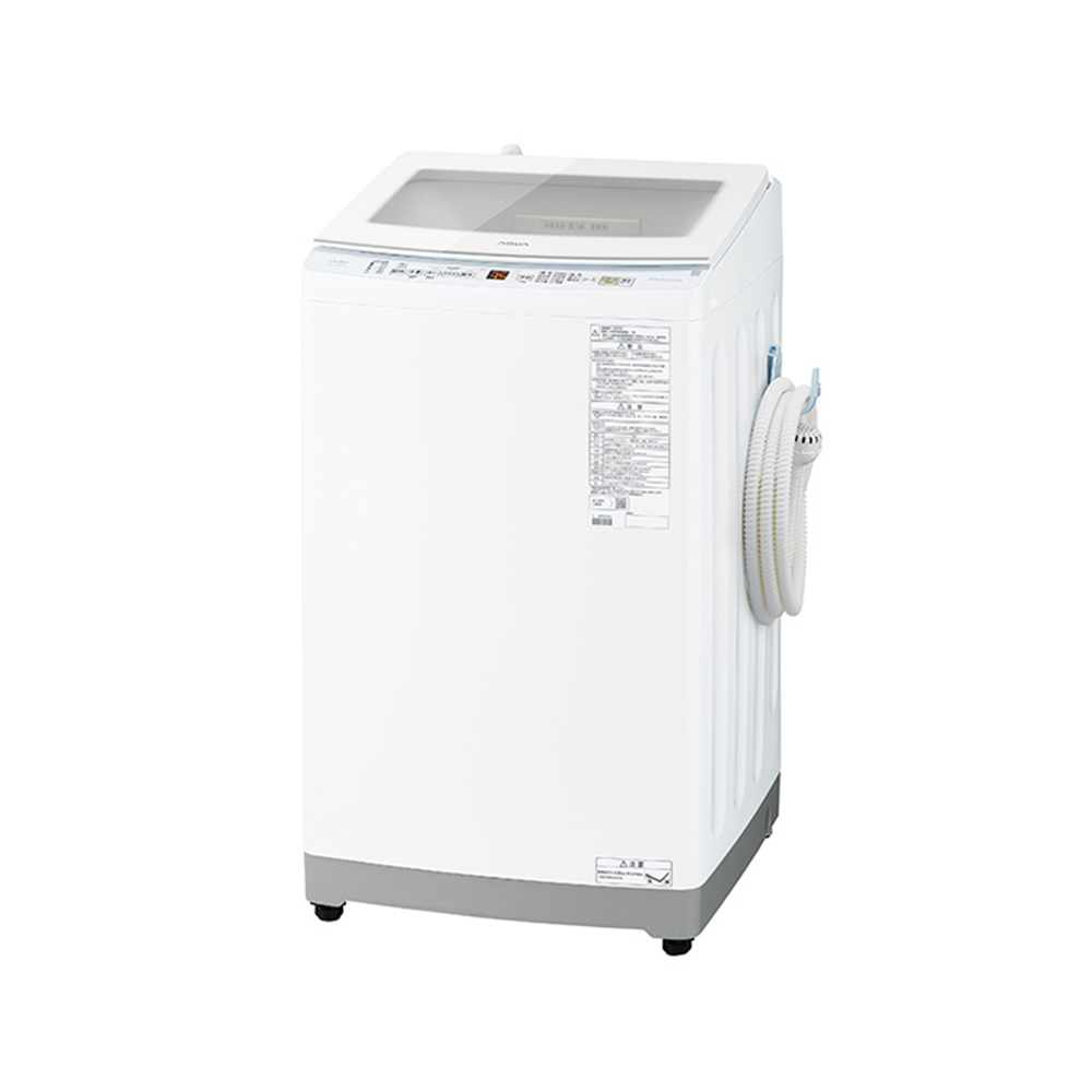 AQUA AQUA ドラム式全自動洗濯機 8.0kg ホワイト AQW-F8N W (左