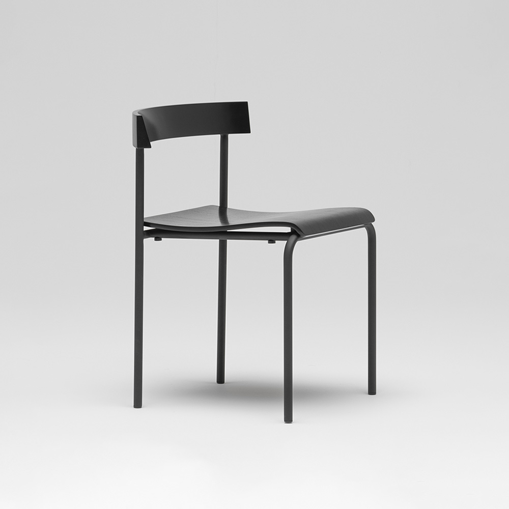 ハンドチェア COMPLEX UNIVERSAL FURNITURE SUPPLY KANJI CHAIR - BLACK