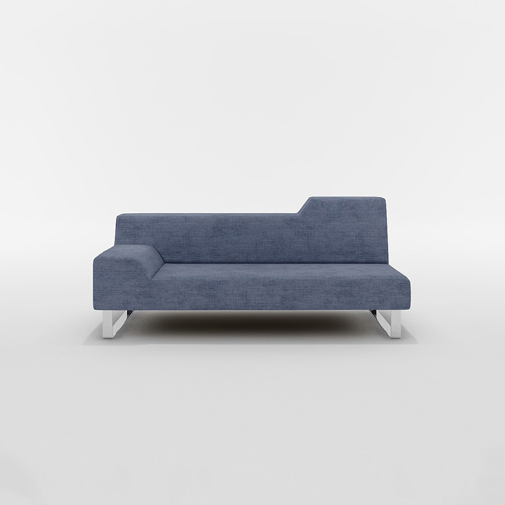 FLANNEL SOFA SIESTA 3P SOFA ONE ARM Right Type スチール脚