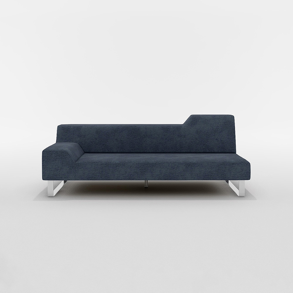 FLANNEL SOFA SIESTA 2.5P SOFA ONE ARM Right Type スチール脚