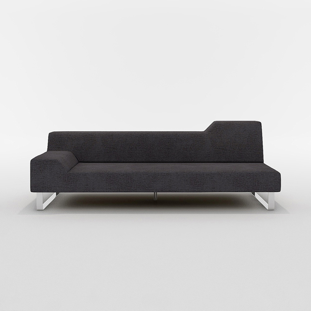 FLANNEL SOFA SIESTA 3P SOFA ONE ARM Right Type スチール脚