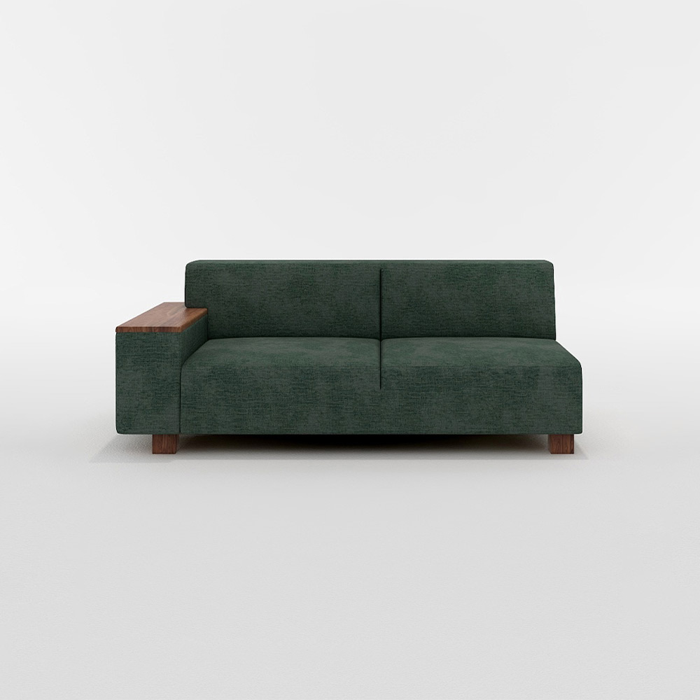 FLANNEL SOFA BRICK COUCH SOFA NORMAL Left Type 木脚 FLANNEL SOFA BRICK COUCH SOFA NORMAL Left Type 木脚