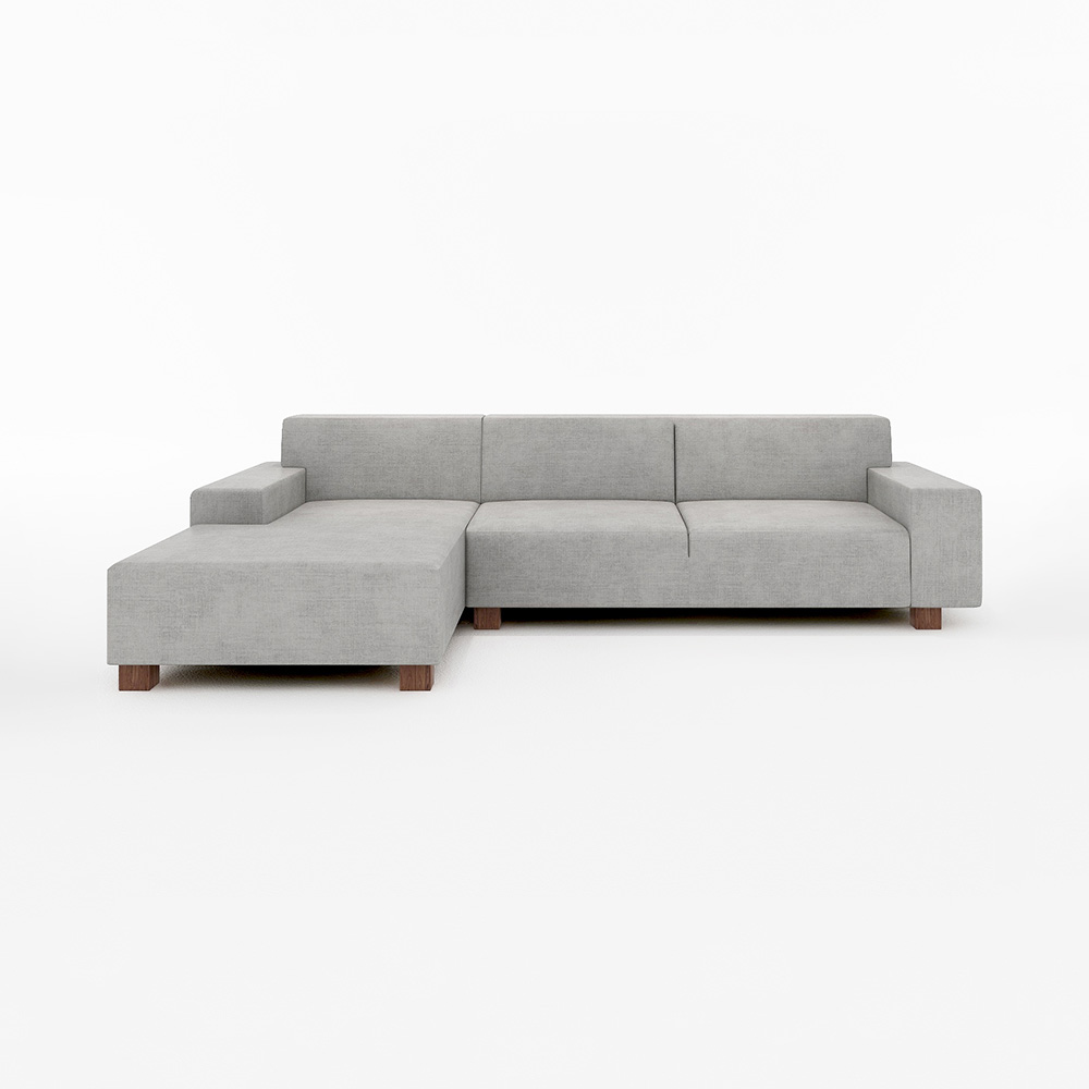 FLANNEL SOFA BRICK COUCH SOFA NORMAL Right Type 木脚 FLANNEL SOFA BRICK COUCH SOFA NORMAL Right Type 木脚