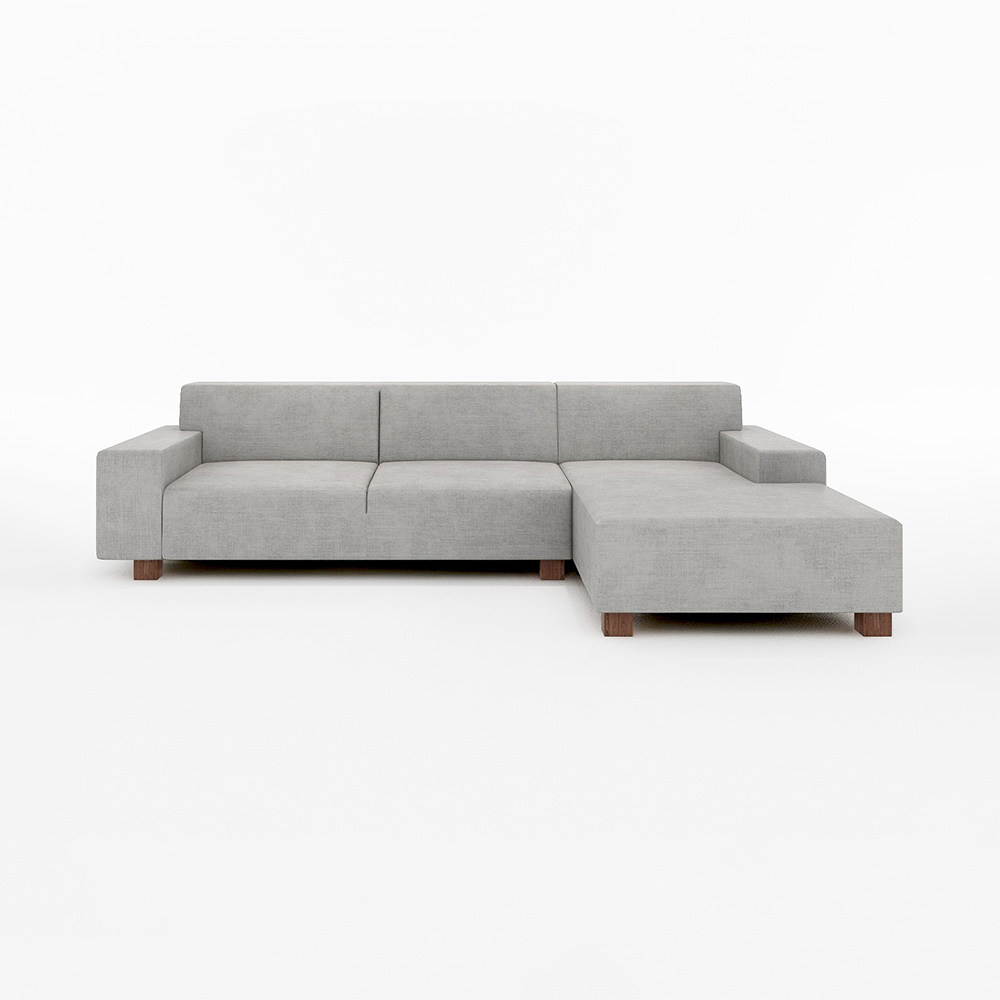 FLANNEL SOFA BRICK COUCH SOFA NORMAL Left Type 木脚 FLANNEL SOFA BRICK COUCH SOFA NORMAL Left Type 木脚