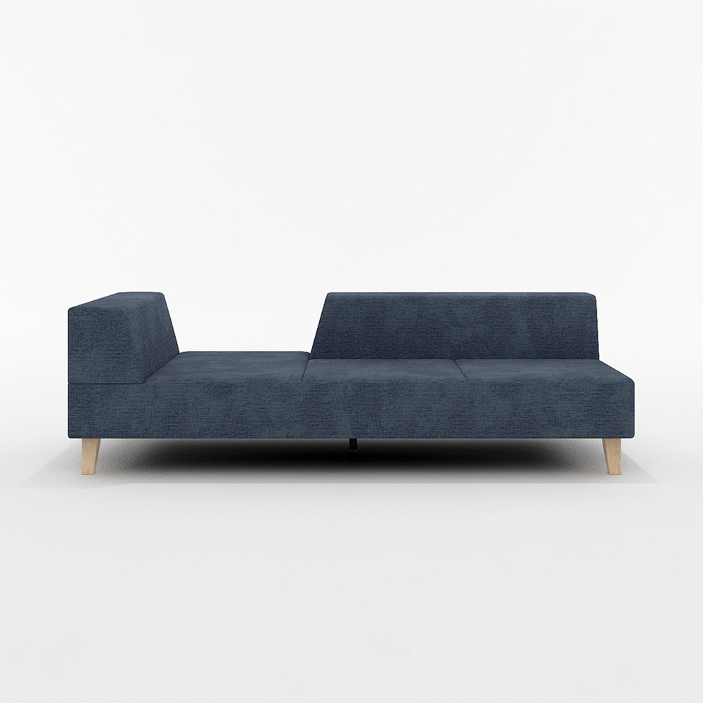 FLANNEL SOFA PIVO 3P SOFA ONE ARM RIGHT TYPE 木脚(ナチュラル
