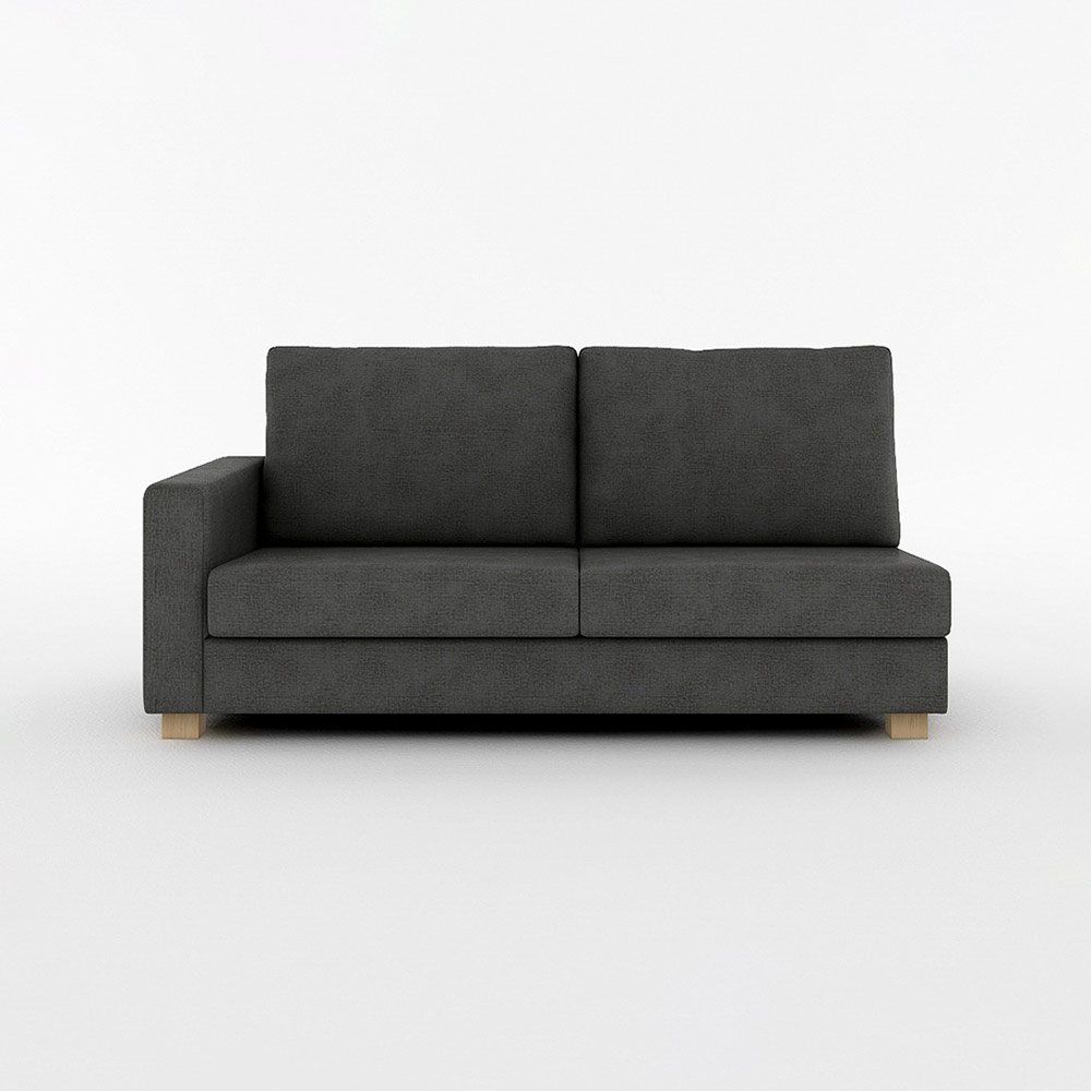 FLANNEL SOFA SARAH 3P SOFA ONE ARM RIGHT TYPE 木脚
