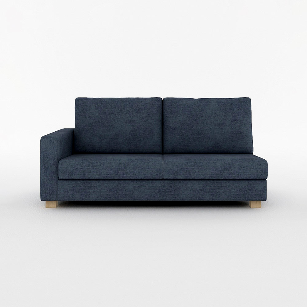 (dai)フランネルソファ　SARAH 3P FLANNEL SOFA SARAH 3P SOFA ONE ARM RIGHT TYPE 木脚