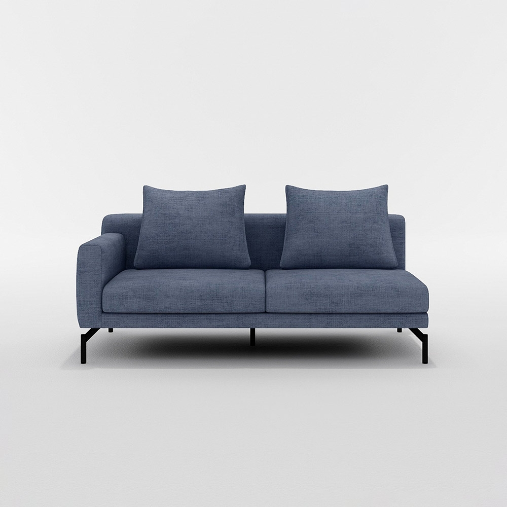 FLANNEL SOFA SIESTA 2P SOFA ONE ARM Right Type スチール脚