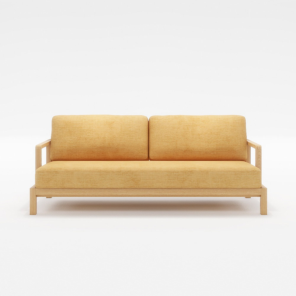 FLANNEL SOFA 　STRAND(WN)　スツール FLANNEL SOFA STRAND STOOL 木フレーム(オーク) / フランネル