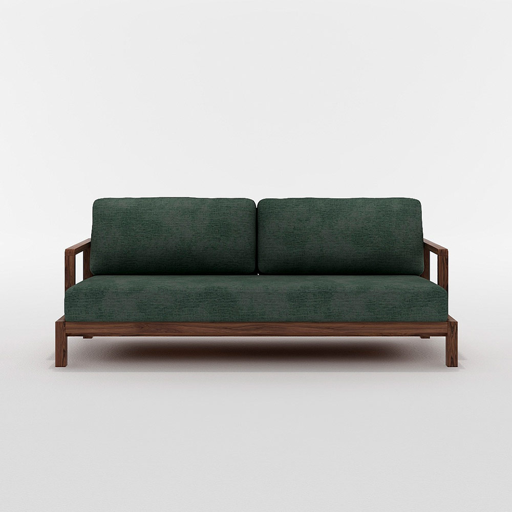 FLANNEL SOFA STRAND 3P SOFA 木フレーム(ウォルナット