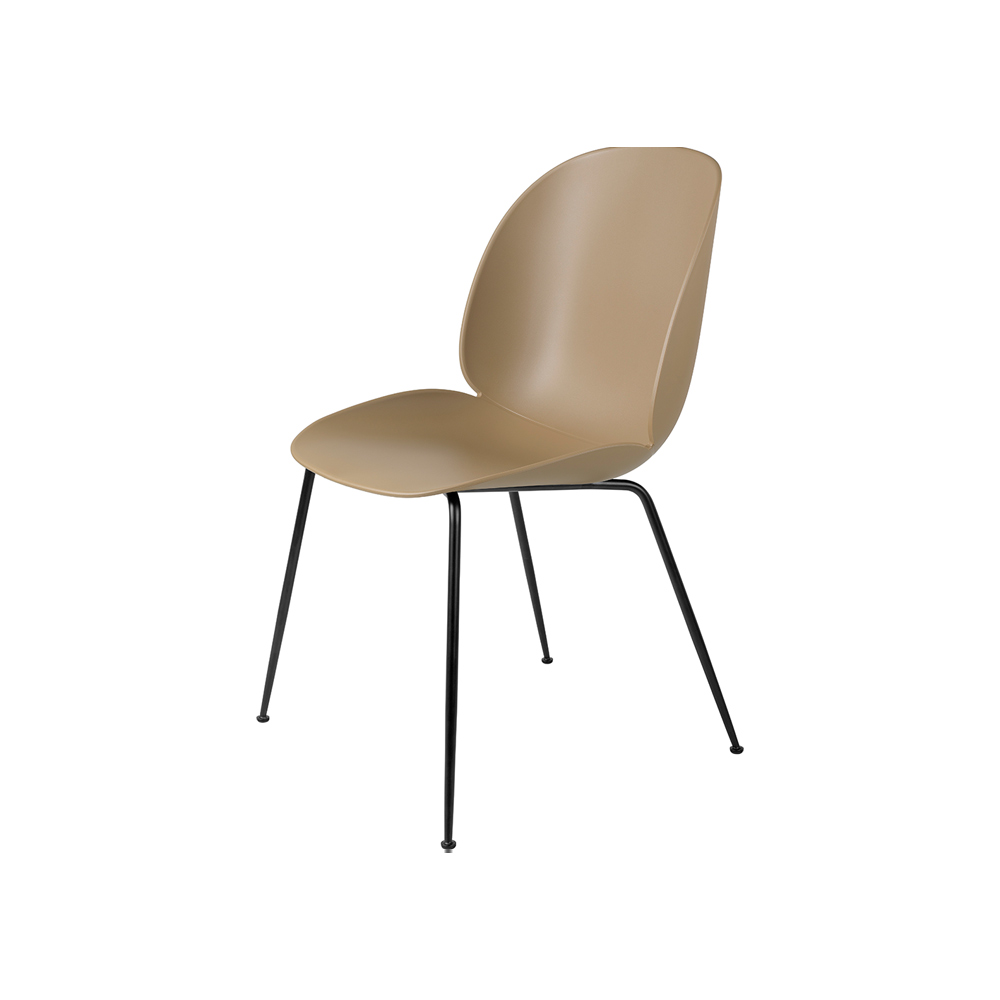 GUBI GUBI Beetle Dining Chair - Conic base, Black Matt Base / グビ
