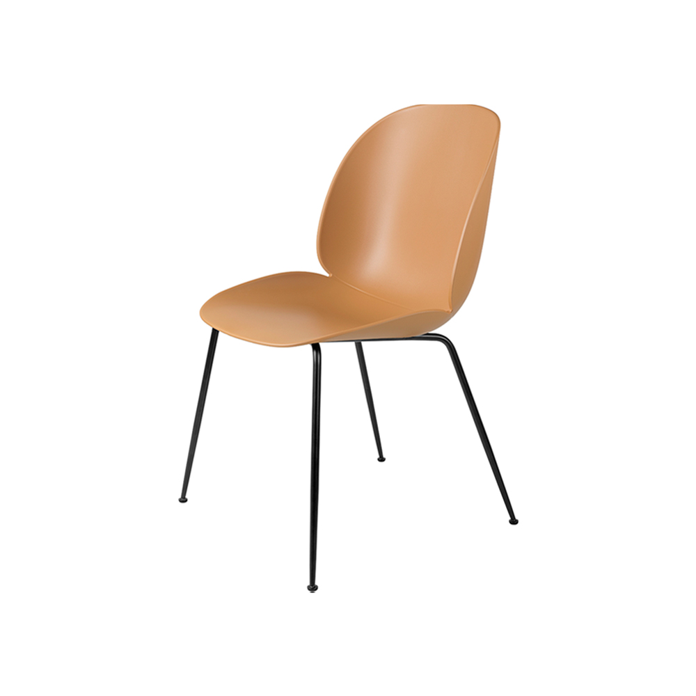 GUBI GUBI Beetle Dining Chair - Conic base, Black Matt Base