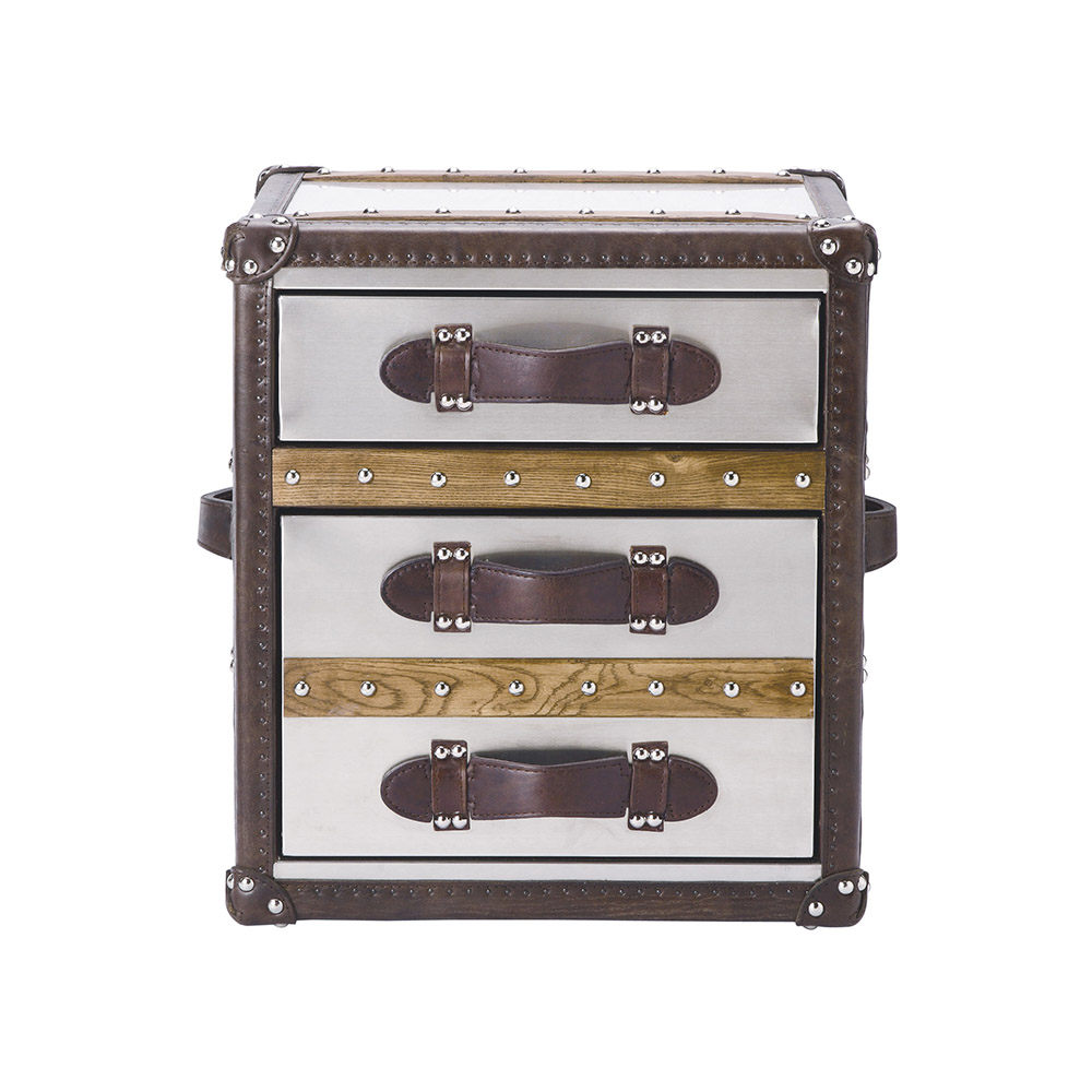 【ヴィンテージ】Timothy oulton／トランクケース／アルミニウム製 ヴィンテージ】Timothy oulton／トランクケース／アルミニウム製