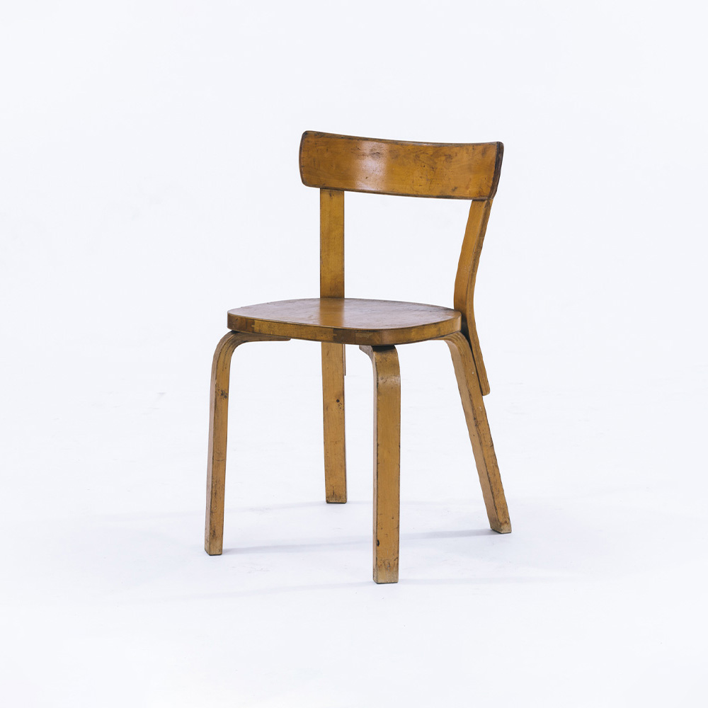【限定価格】Alvar Aalto テーブル(ベージュラミネート)×チェア2脚 限定価格】Alvar Aalto テーブル(ベージュラミネート)×チェア2脚
