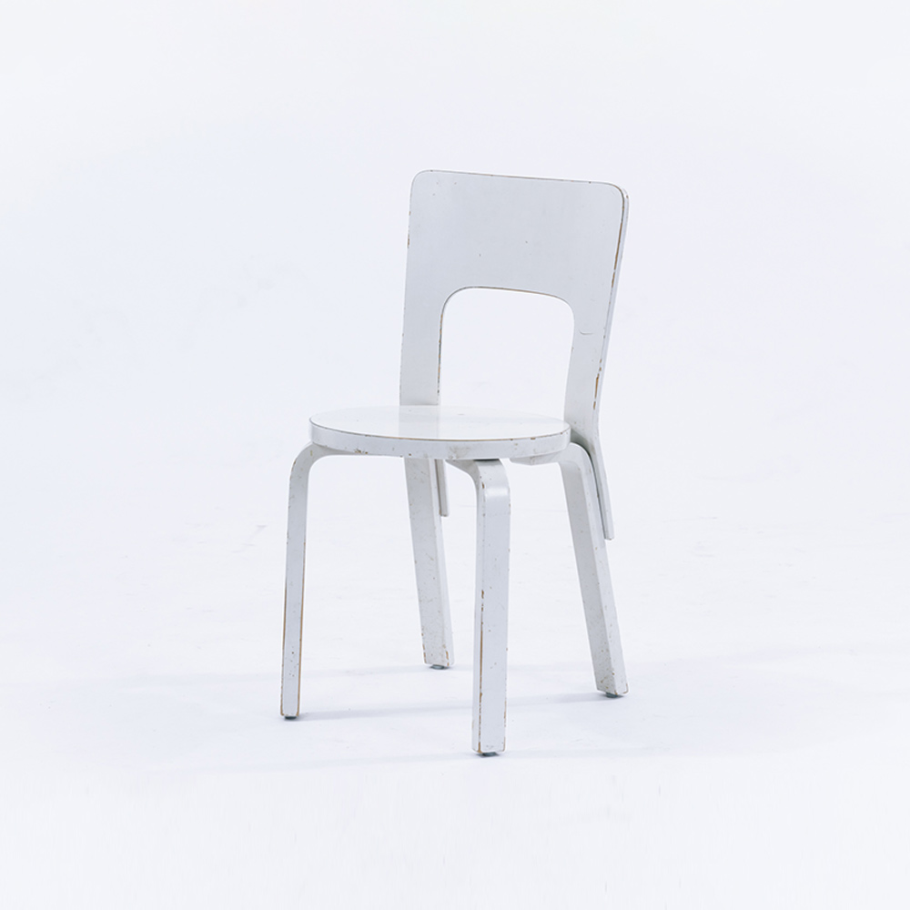 haluta Alvar Aalto｜No.66 chair white paint ｜Artek