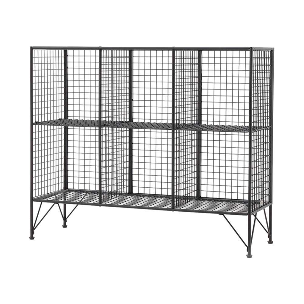JOURNAL STANDARD FURNITURE PAXTON MESH RACK 6 GRID_WIDE