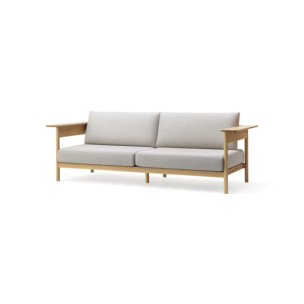 Karimoku Case N-S01 3seater PURE OAK_HALLINGDAL 65