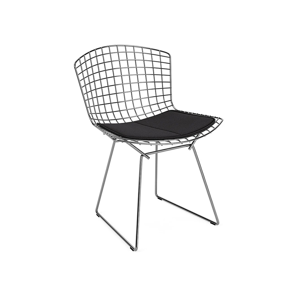 knollダイニングチェア ホワイト Knoll スチールダイヤモンドチェア ホワイト - 中古家具